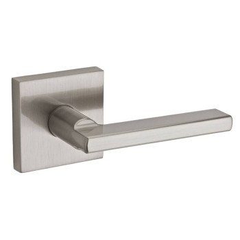 Kwikset Signature Series 154HFL SQT 15 Passage Lever, Non-Locking Lock, Satin Nickel, Zinc, Residential, Reversible Hand