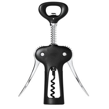 Good Grips 11245400 Winged Corkscrew with Bottle Opener, Zinc