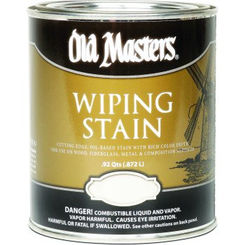 Old Masters 11604 Wiping Stain, Maple, Liquid, 1 qt, Can