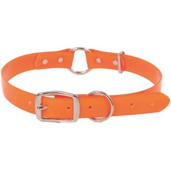 Ruffmaxx 10797 Adjustable Dog Collar, 14 to 22 in L Collar, 1 in W Collar, Thermoplastic Polyurethane, Orange