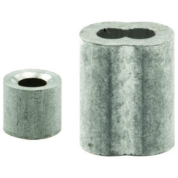 Prime-Line GD 12152 Cable Ferrule and Stop, 5/32 in Dia Dimensions, Aluminum