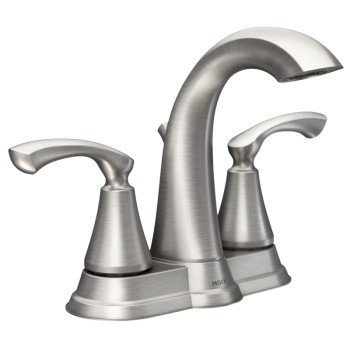 Moen Tiffin Series WS84876SRN Bathroom Faucet, 1.2 gpm, 2-Faucet Handle, Metal, Brushed Nickel, Lever Handle