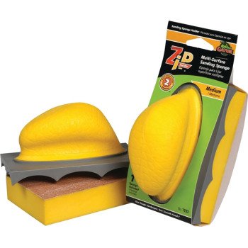 Gator 7233 Sanding Sponge Holder, 5 in L, 3 in W, 120 Grit, Fine, Aluminum Oxide Abrasive