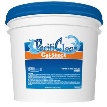 PacifiClear F022025025PC Cal-Shock Pool Chemical, 25 lb Pail, Granular