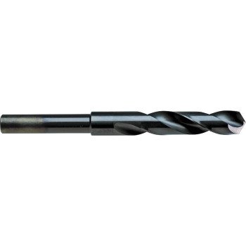 Irwin 91144 Silver and Deming Drill Bit, 11/16 in Dia, 6 in OAL, Spiral Flute, 1/2 in Dia Shank, Flat, Reduced Shank