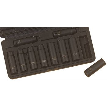 Vulcan MTI10-M Socket Set, Chrome Molybdenum Steel, Tempered Phosphate