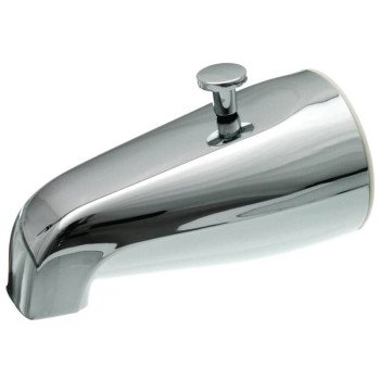 Danco 80765 Tub Spout with Diverter, Metal, Chrome Plated, For: 1/2 in or 3/4 in IPS Connections