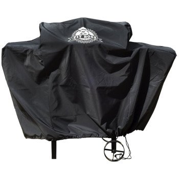 PIT BOSS 73440 Grill Cover, 48 in W, 40 in H, Vinyl, Black