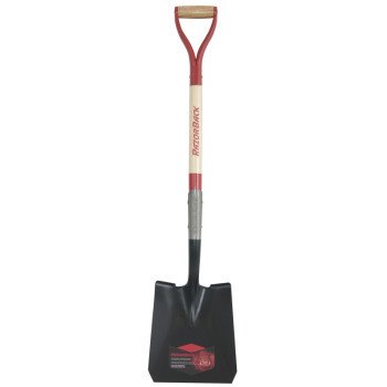 Razor-Back 2594300 Shovel, 9.62 in W Blade, Wood Handle, D-Grip Handle