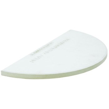 Kamado Joe BIG JOE BJ-HDP Heat Deflector Plate, Half-Moon, Ceramic, White, For: Big Joe 24 in Grill