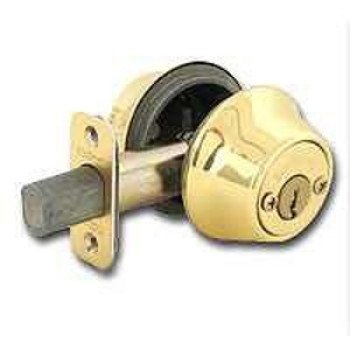 Kwikset 660 Series 6653RCALRCSK3BX Deadbolt, Keyed Alike Key, Steel, Polished Brass, 2-3/8 x 2-3/4 in Backset, K3 Keyway