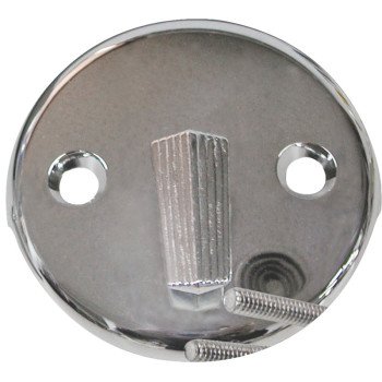 ProSource 24354 Bathtub Face Plate, Silver, Chrome, For: Bath Tub