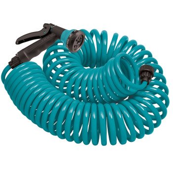 HOSE COIL GRDN W/NZL BLUE 50FT