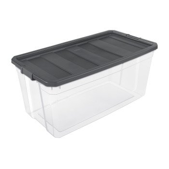 Sterilite 14793V03 Stacker Box, 200 qt, Plastic, Gray