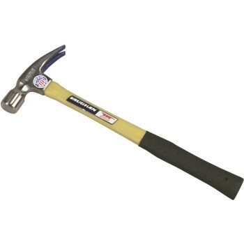 Vaughan FS505M Hammer, 24 oz Head, Framing, Straight Claw, Milled Head, HCS Head, 17 in OAL