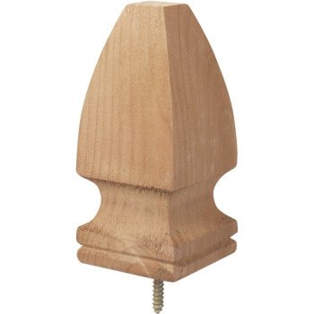 UFP 106515 Post Top, 6-3/4 in H, French Gothic, Pine, White