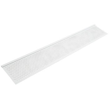 Frost King G636W Gutter Screen, 3 ft L, 6-5/8 in W, Vinyl, White