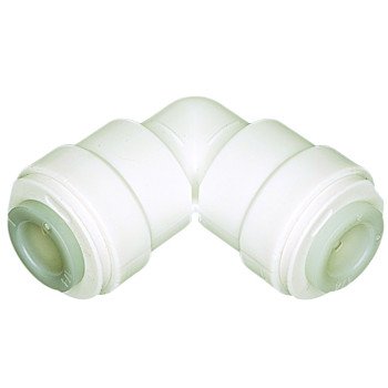 Watts PL-3022 Tube Elbow, 3/8 in, 90 deg Angle, Plastic, 150 psi Pressure