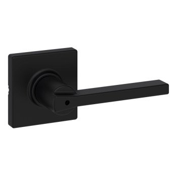 Weiser Casey Elements Series 9GLC3310-072 Privacy Lever, Matte Black, Aluminum, Universal Hand