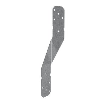 Simpson Strong-Tie H8 Hurricane Tie, 8 in L, 1-1/4 in W, Steel, Galvanized, Fastening Method: Nail