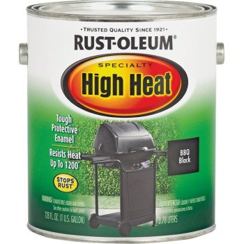 RUST-OLEUM SPECIALTY 233967 Farm Equipment Enamel, Flat, Black, 1 gal Can