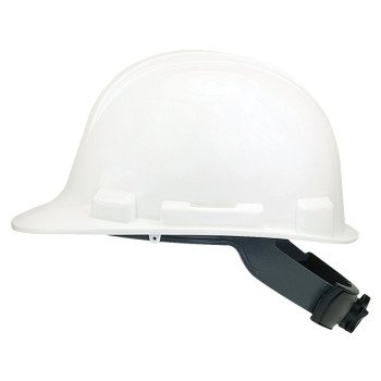 Safety Works SWX00346 Hard Hat, 4-Point Textile Suspension, HDPE Shell, White, Class: E