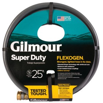 Gilmour 874251-1001 Garden Hose, 25 ft L, Gray