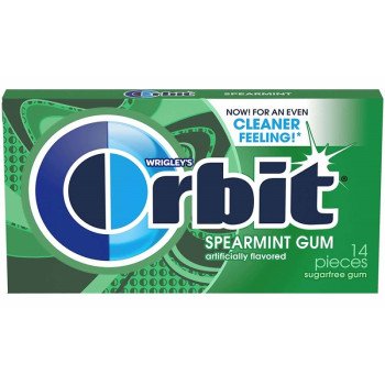 Orbit Gum 21484 Chewing Gum, Spearmint Flavor