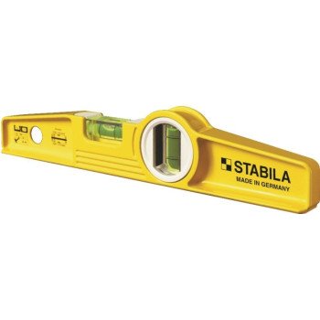 Stabila 25100 Torpedo Level, 10 in L, 2-Vial, Magnetic, Aluminum