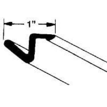 Frost King DS7B/25 Door Seal, 1 in W, 7 ft L, Thermoset Plastic