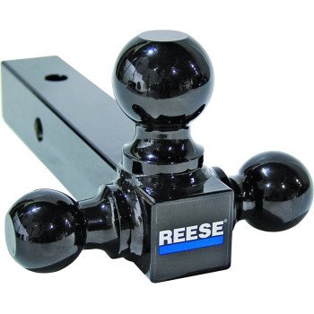 REESE TOWPOWER 21512 Tri-Ball Mount Bar, 1-7/8, 2, 2-5/16 in Dia Hitch Ball, Steel, Powder-Coated