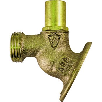 Arrowhead Brass 355LSLF Key Lockshield Sillcock Valve, 3/4 x 3/4 in Connection, FIP x Male Hose, 8 to 9 gpm, Bronze Body