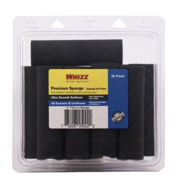 Whizz 25002 Mini Roller Cover, 4 in L, Foam Cover, Black