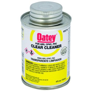 Oatey 30779 All-Purpose Pipe Cleaner, Liquid, Clear, 4 oz Can