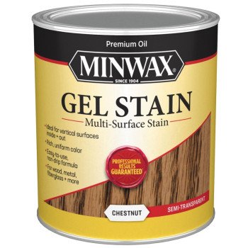 Minwax 66010000 Gel Stain, Chestnut, Liquid, 1 qt