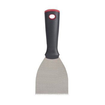 Hyde Value Series 04126 Adhesive Spreader, Notched Blade, HCS Blade, Polypropylene Handle