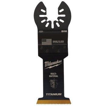 Milwaukee 49-25-1233 Blade, 1-3/8 in, 1-5/8 in D Cutting, HCS/Titanium, 3/PK