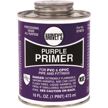 Harvey 19070-12 All-Purpose Professional-Grade Primer, Liquid, Purple, 16 oz Can