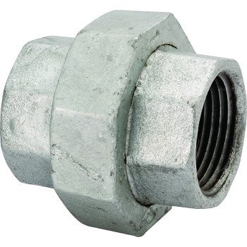 ProSource 34B-1/4G Pipe Union, 1/4 in, Threaded, Malleable Iron, 40 Schedule, 300 psi Pressure