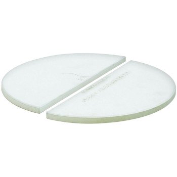 Kamado Joe CLASSIC JOE KJ-HDP Heat Deflector Plate, Half-Moon, Ceramic, For: Classic 18 in Kamado Grill