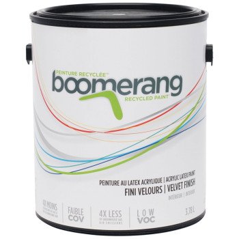 Boomerang 5183 Series 5183-72L19 Interior Paint, Velvet, Extra Beige, 3.78 L, 40 sq-m Coverage Area