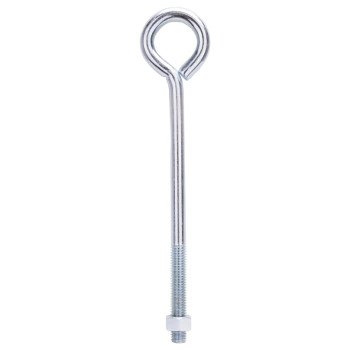 ProSource LR290 Eye Bolt, 13 mm Thread, Machine Thread, 3 in L Thread, 2-1/8 in Dia Eye, 633 lb Working Load, Steel