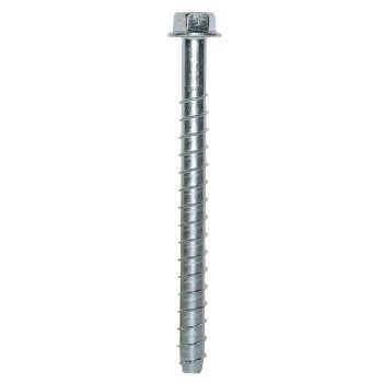 Simpson Strong-Tie Titen HD THD50600HF1 Heavy-Duty Screw Anchor, 1/2 in Dia, 6 in L, Carbon Steel, Zinc