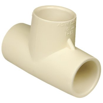 Nibco T00160D Pipe Tee, 1/2 in, CPVC, SCH 40 Schedule