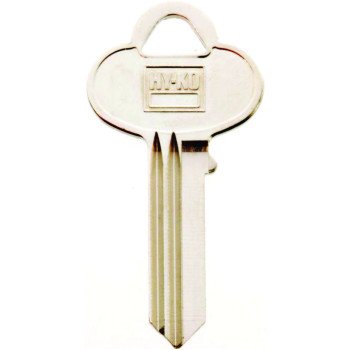 Hy-Ko 11010SK1 Key Blank, Brass, Nickel, For: Skillman Cabinet, House Locks and Padlocks