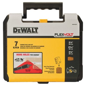 DWAFV07SET HOLE SAW WOOD 7PC  