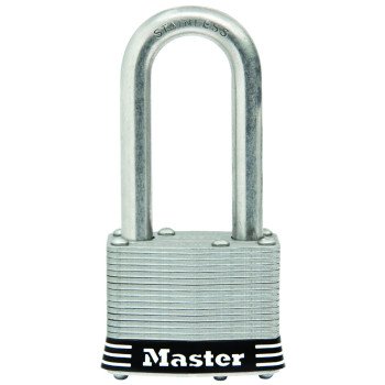 Master Lock 1SSKADLFHC Padlock, Keyed Alike Key, 5/16 in Dia Shackle, 1-1/2 in H Shackle, Stainless Steel Shackle