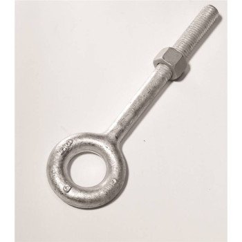 Baron 24-5/8X6 Eye Bolt, 5/8 in Thread, 3 in L Thread, 1-1/4 in ID x 2-1/2 in OD Dia Eye, 6 in L Shank, Galvanized Steel