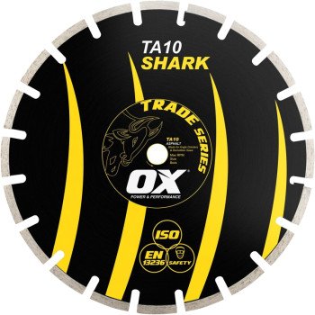 OX TRADE TA10 OX-TA10-14 Blade, 14 in Dia, 1 to 20 mm Arbor, Segmented Rim