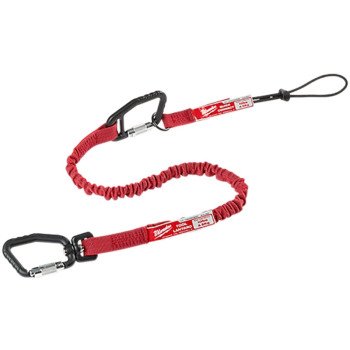 Milwaukee 48-22-8820 Locking Tool Lanyard, 36 in, 41-1/2 in L, 10 lb Working Load, Nylon Line, Red/Black